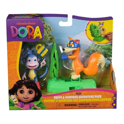 Dora The Explorer Adventure Pack - Boots & Swiper i gruppen LEGETØJ / Figurer og legesæt hos Spelexperten (6073672)