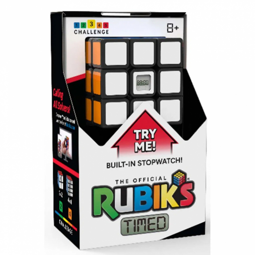 Rubiks Timed Cube 3x3 i gruppen SELSKABSSPIL / Hjernevridere hos Spelexperten (6074028)