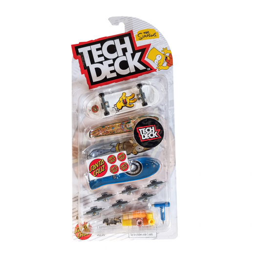 Tech Deck Skate 4 Pack Multipack - Simpsons i gruppen LEGETØJ / Figurer og legesæt hos Spelexperten (6074136)