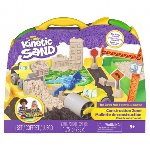 Kinetic Sand - Construction Zone i gruppen LEGETØJ / Skab & mal hos Spelexperten (6075775)