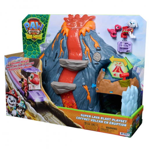 Paw Patrol - The Dino Movie - Super Lava Blast Playset i gruppen LEGETØJ / Figurer og legesæt / Paw Patrol hos Spelexperten (6076336)