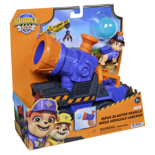 Rubble & Crew - Mix Mega Blaster Vehicle i gruppen LEGETØJ / Figurer og legesæt / Paw Patrol hos Spelexperten (6076590)
