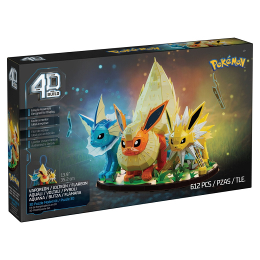 4D Build Pokémon puslespil Eevee Evolution Trio i gruppen PUSLESPIL / 3D puslespil hos Spelexperten (6076769)