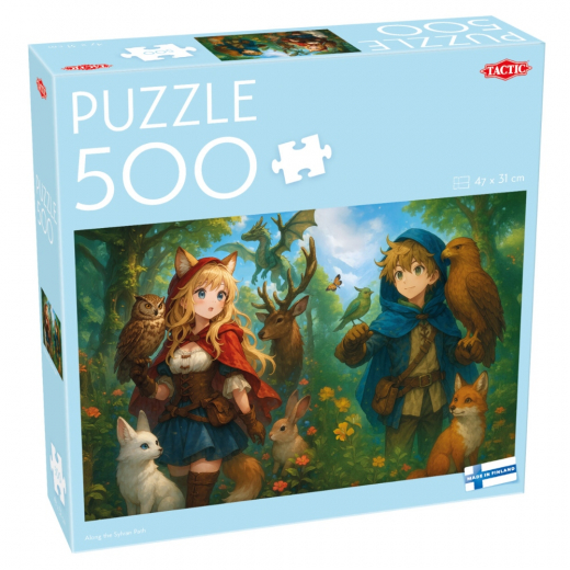 Tactic Pussel: Along The Sylvan Path 500 Pcs i gruppen PUSLESPIL / Tactic hos Spelexperten (60996)