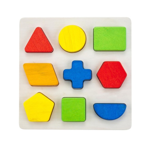 Wood Puzzle Shapes - Engelhart Education i gruppen  hos Spelexperten (610024)