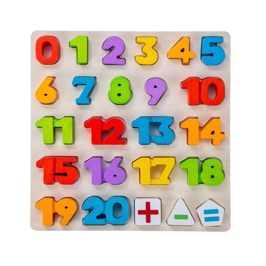Wood Puzzle Numbers - Engelhart Education i gruppen SELSKABSSPIL / Pædagogiske spil hos Spelexperten (610035)