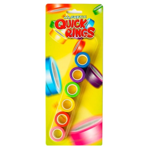 Magnetic Quick Rings - Neon 6 Pack i gruppen  hos Spelexperten (620888)