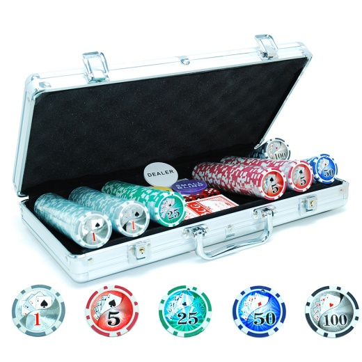 Pokerset Silver 300 Low Stakes i gruppen SELSKABSSPIL / Poker & casino / Pokersæt hos Spelexperten (620910)