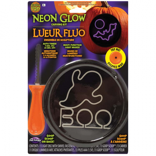 Neon Glow Carving Kit Ghost i gruppen LEGETØJ / Maskerade / Halloween / Tilbehør Halloween hos Spelexperten (6462-G)