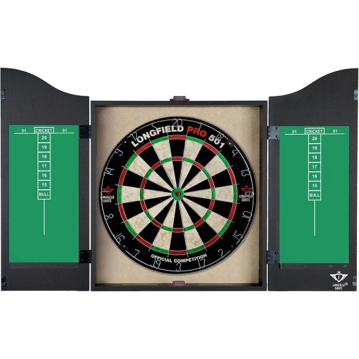 Longfield Darts Pro Set - Sort i gruppen SPILLEBORD / Dart / Dartskiver / Traditionel hos Spelexperten (65015)