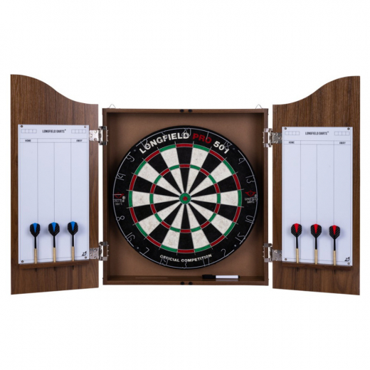 Longfield Darts Pro Set - Brun i gruppen SPILLEBORD / Dart / Dartskiver / Traditionel hos Spelexperten (65016)