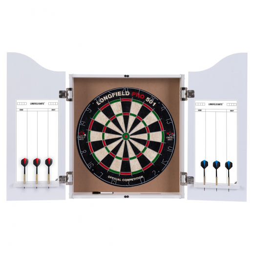 Longfield Darts Pro Set - Hvid i gruppen SPILLEBORD / Dart / Dartskiver / Traditionel hos Spelexperten (65019)