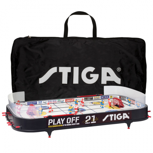 Stiga Hockeyspil Play Off 21 Sweden Canada with Gamebag i gruppen Bordhockeyspil hos Spelexperten (71-1145-35-paket)