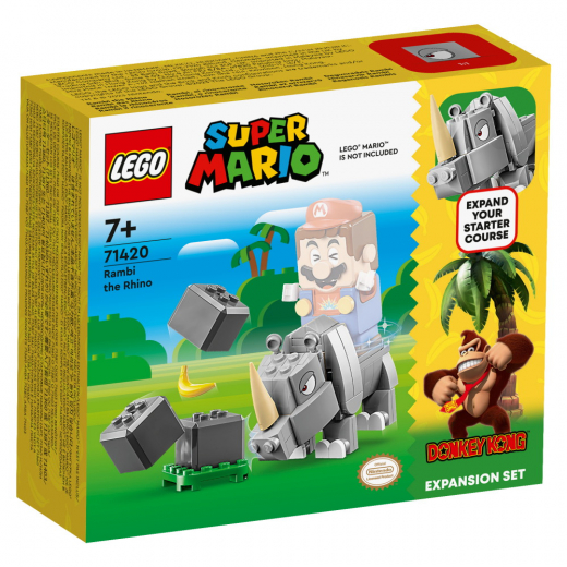 LEGO Super Mario -  Næsehornet Rambi Expansionssæt i gruppen LEGETØJ / LEGO / LEGO Super Mario hos Spelexperten (71420)