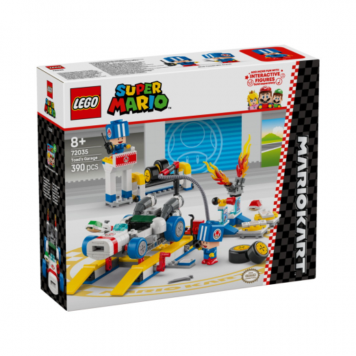 LEGO Super Mario - Mario Kart Toads Garage i gruppen LEGETØJ / LEGO / LEGO Super Mario hos Spelexperten (72035)