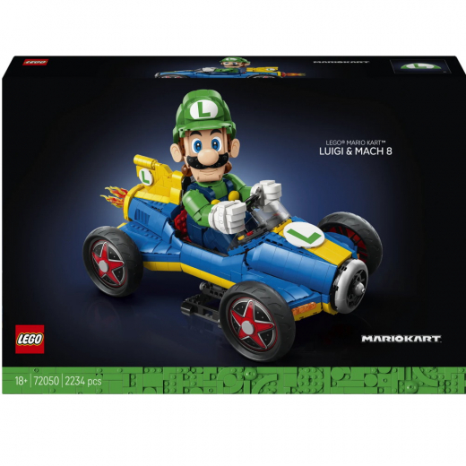 LEGO Super Mario - Mario Kart - Luigi & Mach 8 i gruppen LEGETØJ / LEGO / LEGO Super Mario hos Spelexperten (72050)