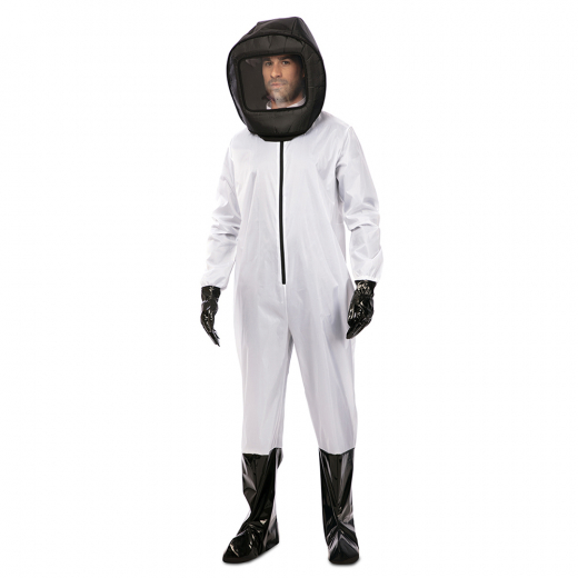 Costume - White Hazmat Suit i gruppen LEGETØJ / Maskerade / Halloween / Maskerade kostumer hos Spelexperten (721145-TML)