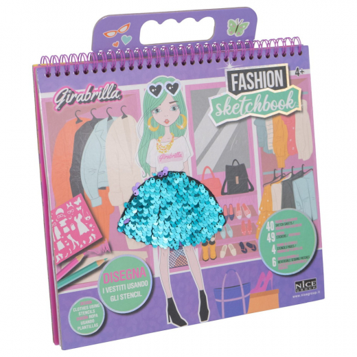 Girabrilla Fashion Sketchbook Designbog i gruppen LEGETØJ / Skab & mal hos Spelexperten (74925014)