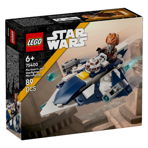 LEGO Star Wars - Plo Koon's Jedi Starfighter Microfighter i gruppen LEGETØJ / LEGO / LEGO Star Wars hos Spelexperten (75400)