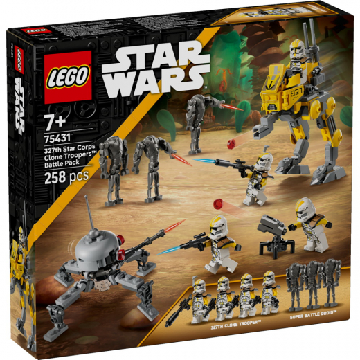LEGO Star Wars - Battle Pack med klonsoldater fra 327. stjernekorps i gruppen LEGETØJ / LEGO / LEGO Star Wars hos Spelexperten (75431)