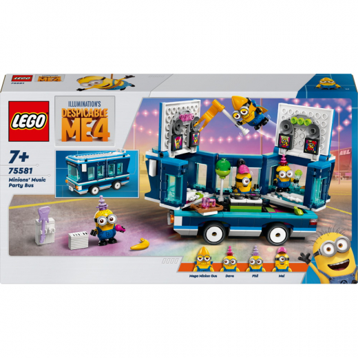 LEGO - Minionernes musikfestbus i gruppen LEGETØJ / LEGO hos Spelexperten (75581)