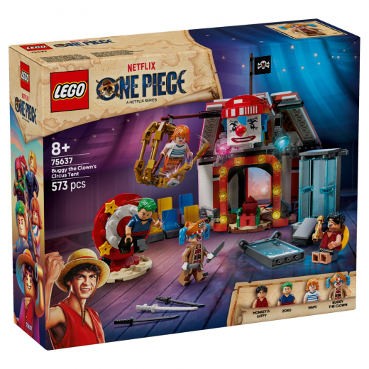 LEGO One Piece - Klovnen Buggys cirkustelt i gruppen LEGETØJ / LEGO / LEGO One Piece hos Spelexperten (75637)