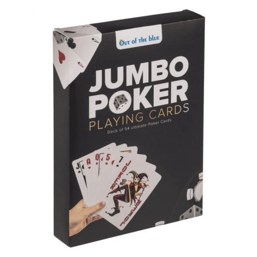 Out of the Blue - Jumbo Poker Playing Cards i gruppen SELSKABSSPIL / Poker & casino / Poker hos Spelexperten (76-5631)