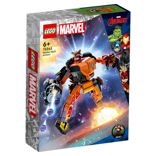 LEGO Marvel - Rocket i robotrustning i gruppen LEGETØJ / LEGO hos Spelexperten (76243)