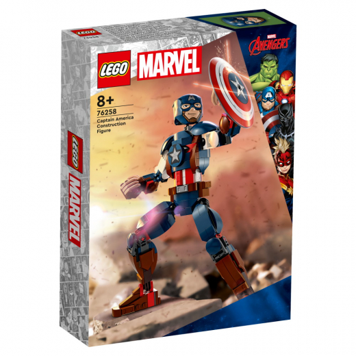 LEGO Marvel - Captain America byggefigur i gruppen LEGETØJ / LEGO hos Spelexperten (76258)