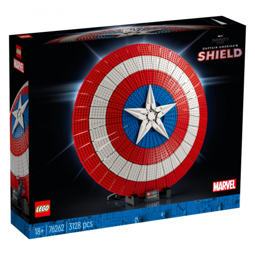 LEGO Marvel - Captain Americas skjold i gruppen LEGETØJ / LEGO hos Spelexperten (76262)
