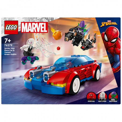 LEGO Marvel - Spider-Mans racerbile & Venom Green Goblin i gruppen LEGETØJ / LEGO hos Spelexperten (76279)
