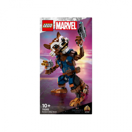 LEGO Marvel - Rocket & Baby Groot i gruppen LEGETØJ / LEGO hos Spelexperten (76282)