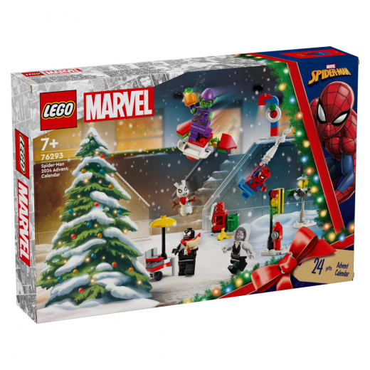 Spider-Man 2024 adventskalender i gruppen LEGETØJ / LEGO / LEGO adventskalender hos Spelexperten (76293)