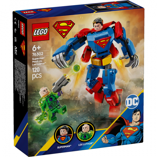 LEGO Super Heroes DC - Supermans robot mod Lex Luthor i gruppen LEGETØJ / LEGO / LEGO Super Heroes DC hos Spelexperten (76302)