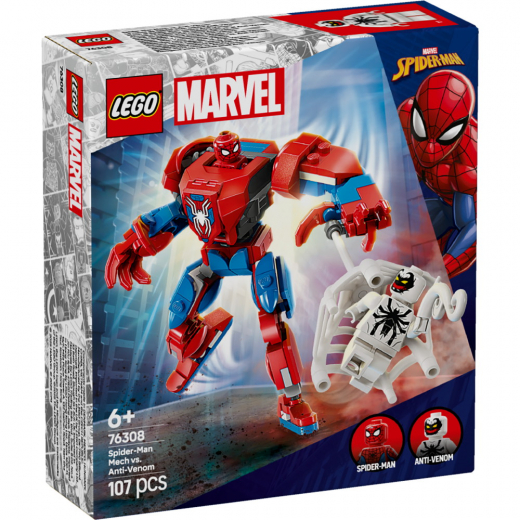 LEGO Marvel - Spider-Mans robot mod Anti-Venom i gruppen LEGETØJ / LEGO hos Spelexperten (76308)