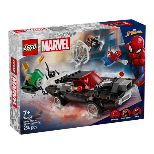 LEGO Marvel - Spider-Man mod Venom-muskelbil i gruppen LEGETØJ / LEGO hos Spelexperten (76309)