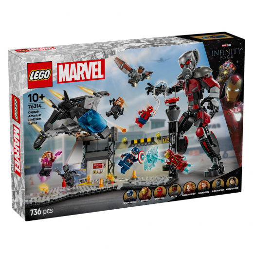 LEGO Marvel - Captain America: Civil War actionkamp i gruppen LEGETØJ / LEGO hos Spelexperten (76314)