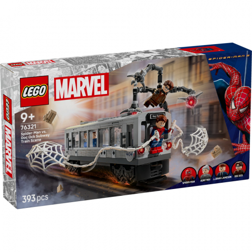 LEGO Marvel - Spider-Man mod Doc Ock – metrotog-scene i gruppen LEGETØJ / LEGO hos Spelexperten (76321)