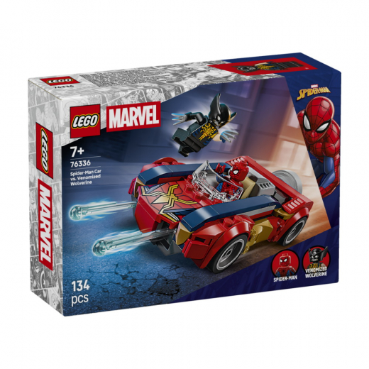 LEGO Marvel - Spider-Man-Bil Mod Venomiseret Wolverine i gruppen LEGETØJ / LEGO / LEGO Marvel hos Spelexperten (76336)
