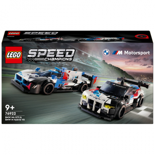 LEGO Speed Champions - BMW M4 GT3 och BMW M Hybrid V8 racerbilar i gruppen LEGETØJ / LEGO hos Spelexperten (76922)