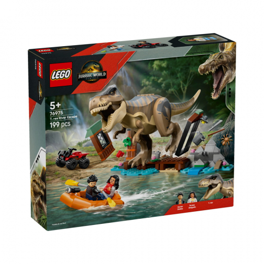 LEGO Jurassic World - Bådflugt fra T. rex i gruppen LEGETØJ / LEGO / LEGO Jurassic World hos Spelexperten (76975)