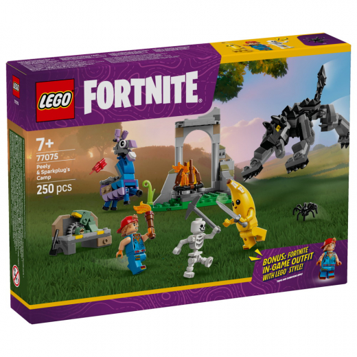 LEGO Fortnite - Peely og Sparkplugs lejr i gruppen LEGETØJ / LEGO hos Spelexperten (77075)