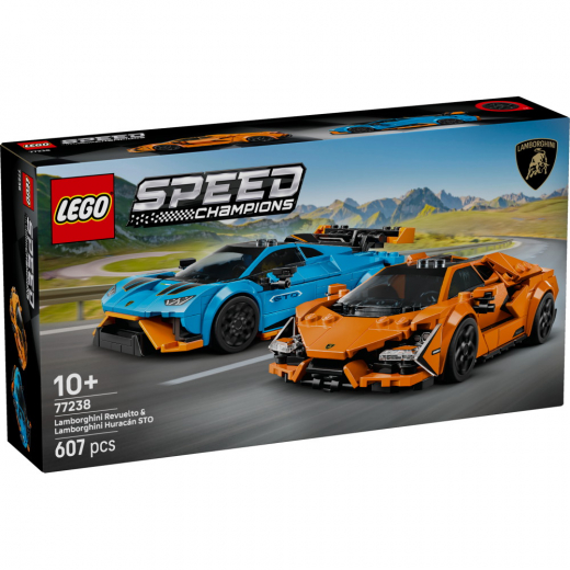 LEGO Speed Champions - Lamborghini Revuelto og Huracán STO i gruppen LEGETØJ / LEGO hos Spelexperten (77238)