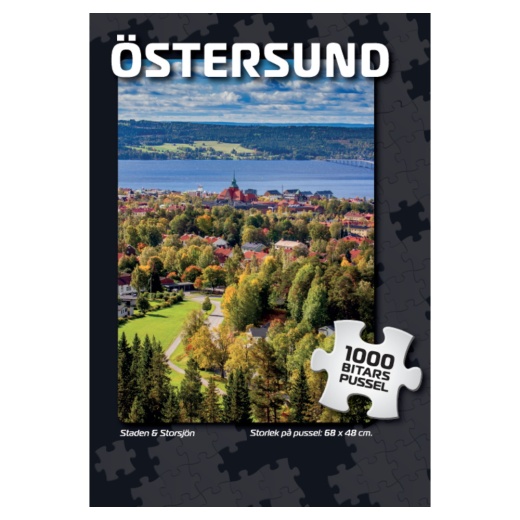 Puslespil: Östersund Staden & Storsjön 1000 Brikker i gruppen PUSLESPIL / 1000 brikker hos Spelexperten (7862)
