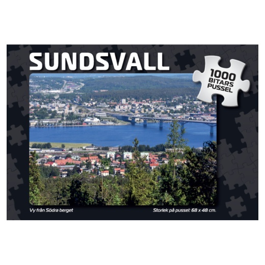 Puslespil: Sundsvall Vy från södra berget 1000 Brikker i gruppen PUSLESPIL / 1000 brikker hos Spelexperten (7876)