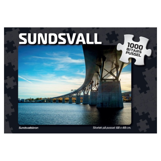 Puslespil: Sundsvallsbron 1000 Brikker i gruppen PUSLESPIL / 1000 brikker hos Spelexperten (7877)
