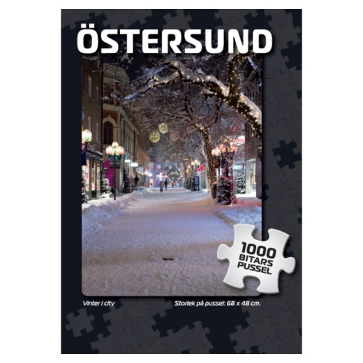 Puslespil: Östersund Vinter i city 1000 Brikker i gruppen PUSLESPIL / 1000 brikker hos Spelexperten (7882)
