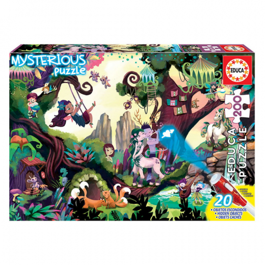 Educa Mysterious Puzzle Magical Forest 200 brikker i gruppen PUSLESPIL / < 750 brikker hos Spelexperten (80-18612)