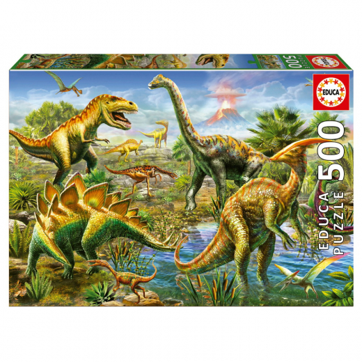 Educa Jurassic Playground 500 Brikker i gruppen PUSLESPIL / < 750 brikker hos Spelexperten (80-19903)
