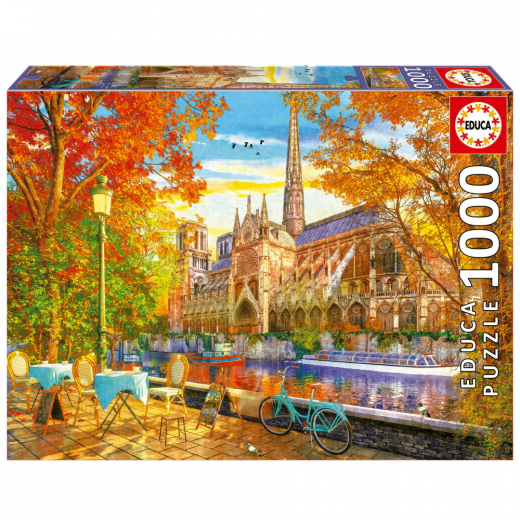 Educa Notre Dame In Autumn 1000 Brikker i gruppen PUSLESPIL / 1000 brikker hos Spelexperten (80-19936)